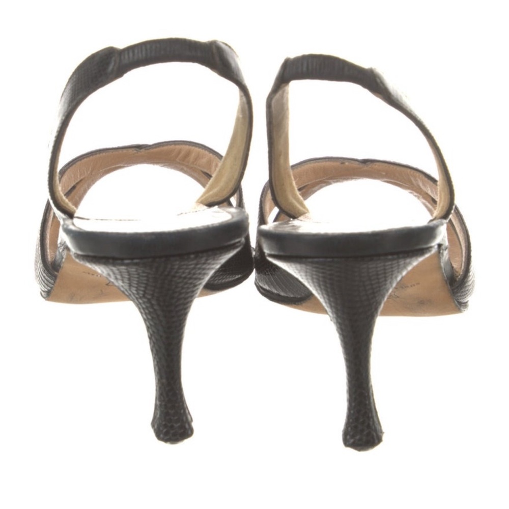 Vintage Manolo Blahnik Python Leather Slingback S… - image 5